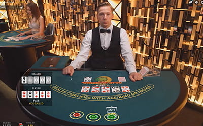 Caribbean Stud Poker Live Dealer Table at Unibet