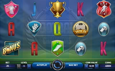 Play Footbal Championship League Slot at InterCasino