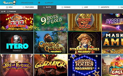 Fruity King Casino Slots Selection