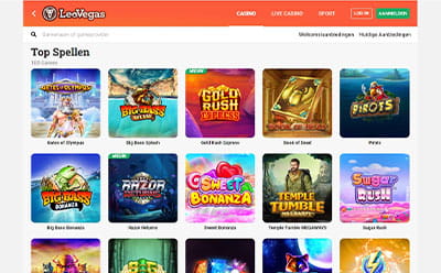 LeoVegas has 400+ Slot Games