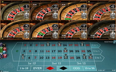 Multi Wheel Roulette Table View