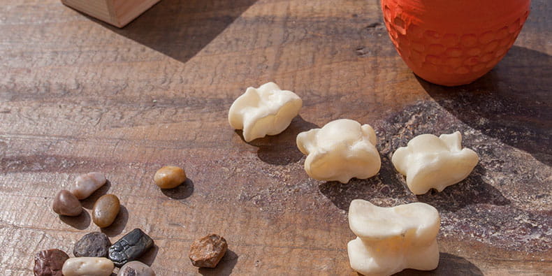 Knucklebones Spread on a Table