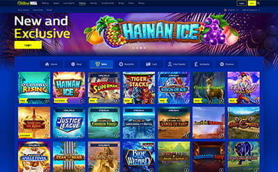 Slots Vary at William Hill Casino