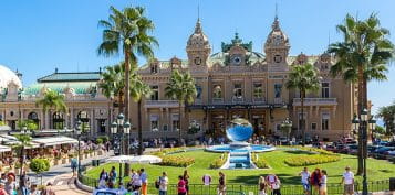 Casino de Monte Carlo in Monaco, View from the Square