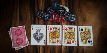 Playing Chips and Cards on a Table