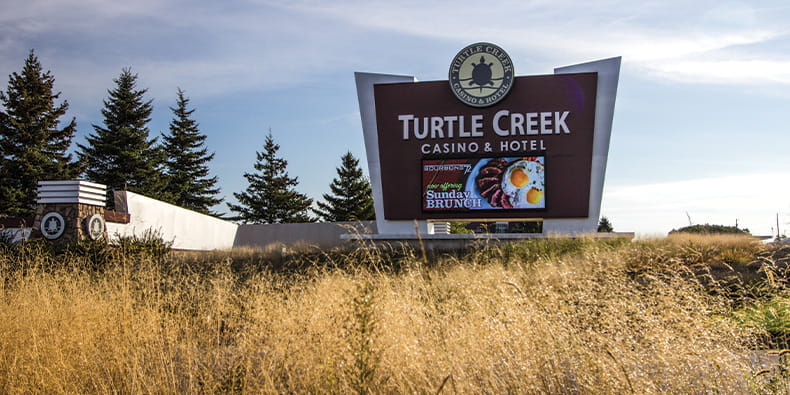 The Façade of a Tribal Casino in the USA