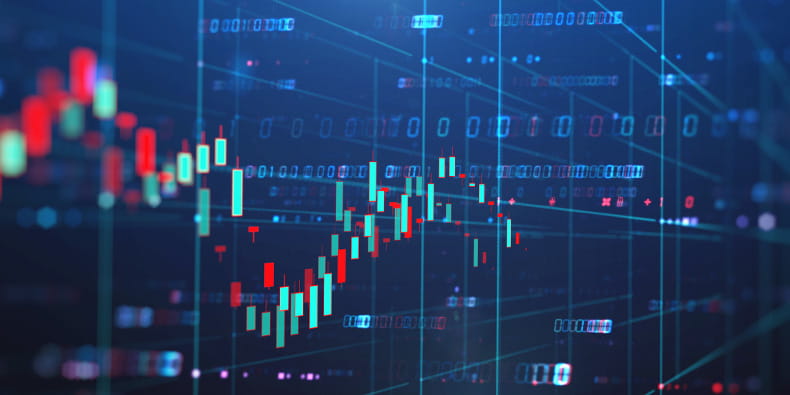 Spread Betting Candlestick Graph