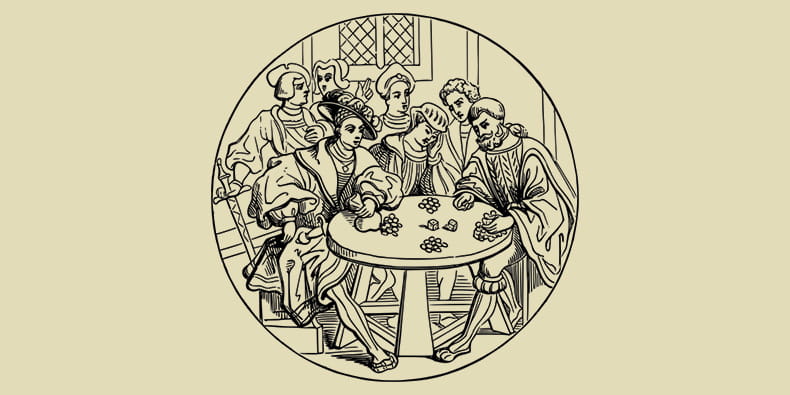 People Gambling in Ancient Times