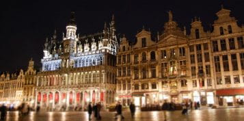 Side View of Brussels Central Square