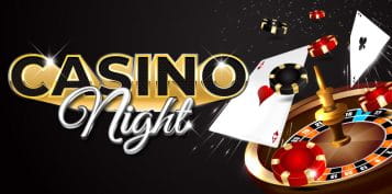 Invitation to Casino Night Party Games