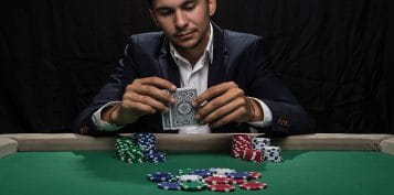  Man Playing Poker