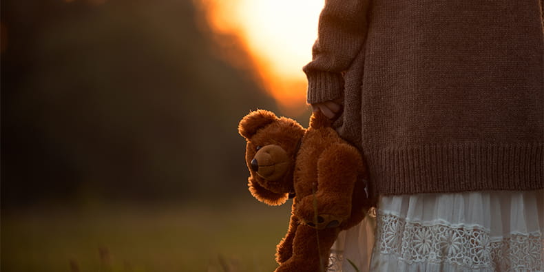 Girl With Teddy Bear