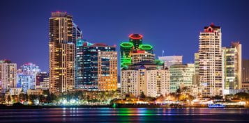 San Diego digitally made background