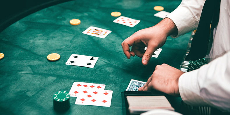 People Playing on a Blackjack Table