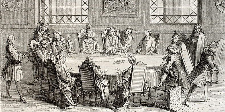 Aristocrats Playing Baccarat