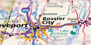 Roadmap of Bossier City Region